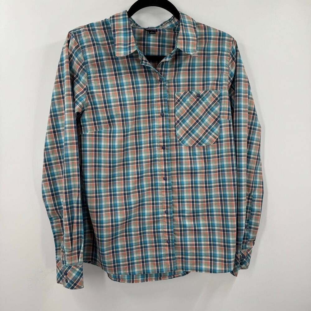 Patagonia plaid snap button down shirt